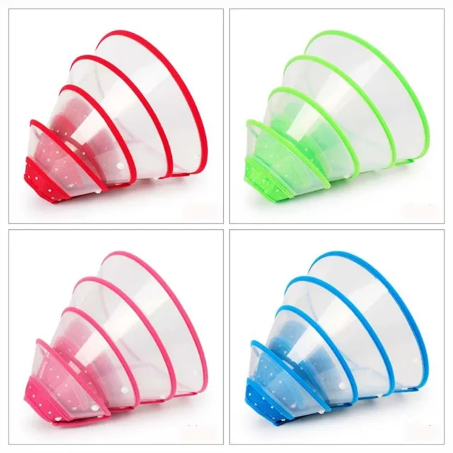 Pet Recovery Dog Cones Cat Cones After Surgery Adjustable Breathable Dog Cone Collar Soft Plastic Puppy Elizabethan E-Collar - Image 5