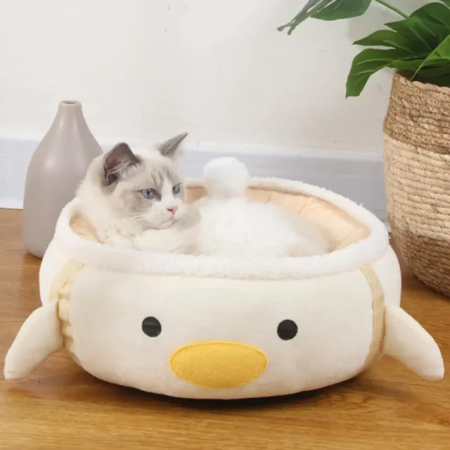 Lovely Cat Hammock PP Cotton Filling Warm Non-sticky Hair Winter Puppy Dog Cushion Bed - Image 3