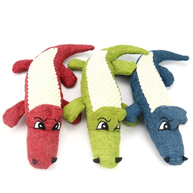 Dog Plush Toy Cat Dog Voice Octopus Crocodile Animals Puzzle Toy Bite Resistant Interactive Pet Training Chew Toy Pet Supplies - Image 2