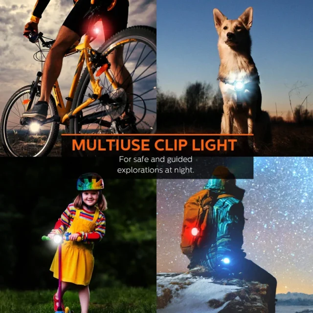 Benepaw LED Dog Collar Light For Night Walking Waterproof Safety Clip-on Pet Light Rechargeable 4 Modes Walking Running Cycling - Image 5