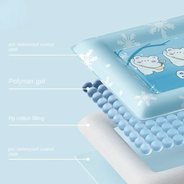 Dog Cooling Mat Pet Ice Pad Teddy Mattress Pets Cool Bed Cat Summer Keep Cool Ice Silk - Image 3