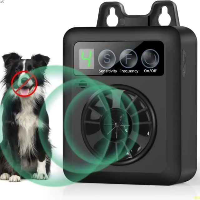 Anti Barking Device, Dog Barking Control Rechargeable Ultrasonic Deterrent Pet Behavior Training Tool for Almost Dogs