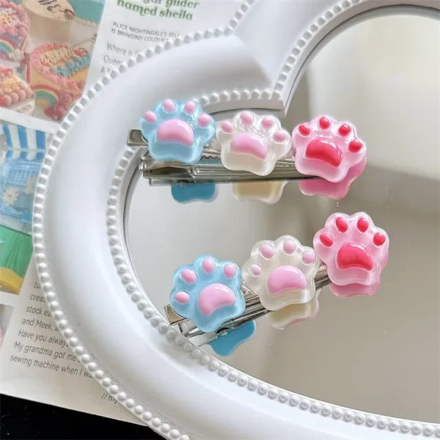 Cute Pink Pet Hair Accessory Cat Claw Duck Mouth Clip Pet Hairpin Cartoon Soft Cat Dog Sweet Girl Side Hair Clips - Image 3