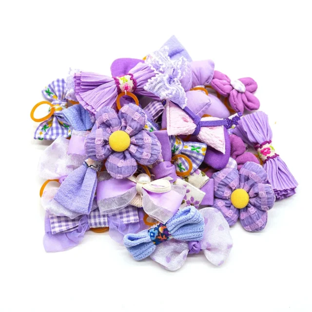 20PCS Pet Cat Dog Bows Puppy Grooming Bows For Dogs Hair Accessories Decorate Hair for Small Dog Hair Rubber Band Dog Supplies - Image 5