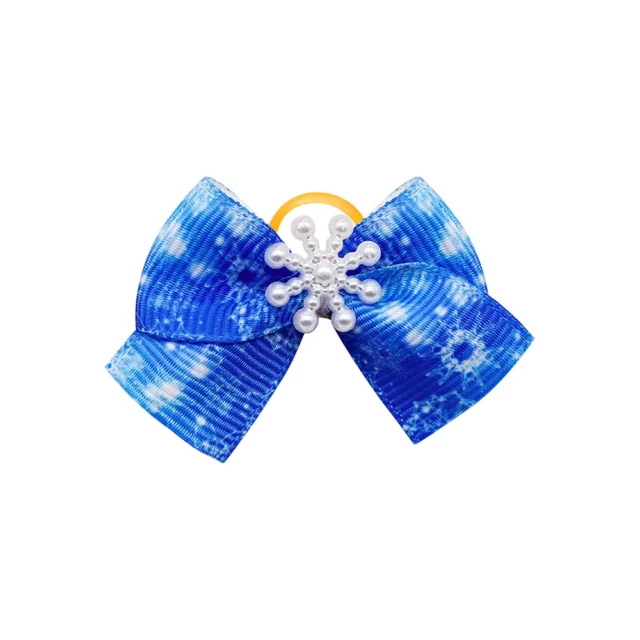 20PCS Winter Dogs Hair Bows Snowflakes Small Dog Bows Fashion Pet Dog Bowknot Small Dog Cat Grooming Pet Supplies - Image 8