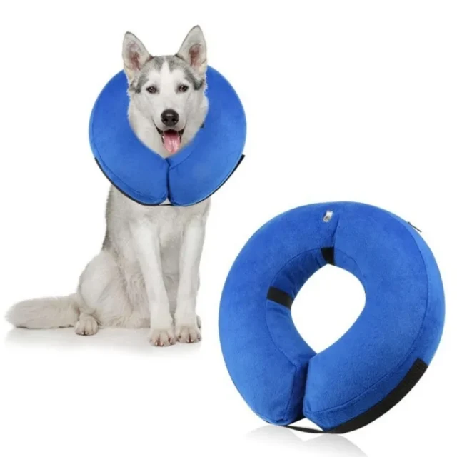 Inflatable Pet Collar Anti-bite Neck Elizabethan Collar Cat Dog Puppy Wound Healing Neck Protective Circle Collar For Large Dogs - Image 5