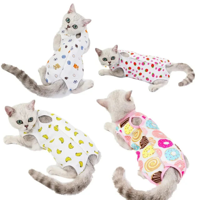 Cat Surgery Recovery Suit for Anti-licking Wounds or Skin Diseases Breathable Cat Neutering Clothing Puppy Kitten Care Clothes - Image 3