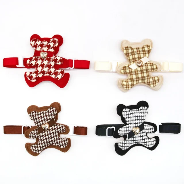 30/60PCS New Classic Decorate Pet Bow Tie Fashion Bear Shape Dog Cat Bowties Collar Products Pet Puppy Collar Small Dog Supplies - Image 6