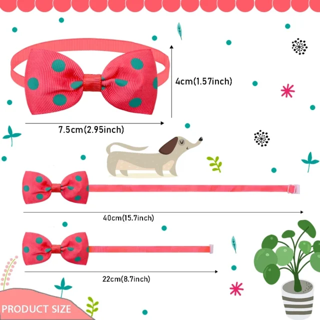 10pcs Pet Accessories Small Dog Bow Tie For Puppy Dog Bowties Collar Adjustable Girl Dogs Bowtie For Cat Dog Collar Pet Supplier - Image 4