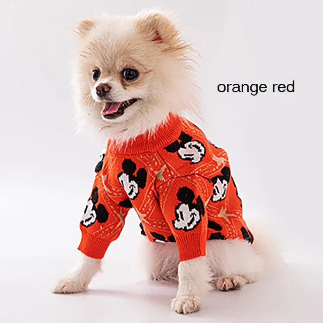 Disney New Dog Sweater 100% Cotton Comfortable Knit Winter Dog Coat Outdoor Warm Dog Christmas Clothes Fashion Pet Clothes - Image 4