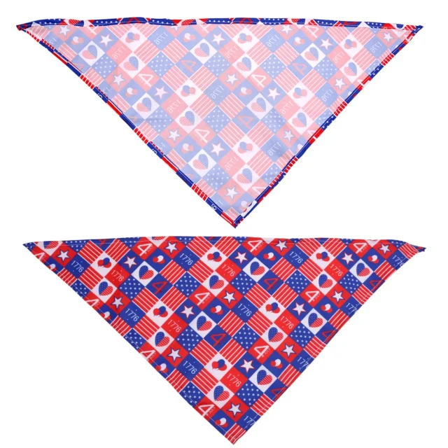 60Pcs American Independence Day Pet Bandanas for Small Dog Pet Cat Scarf Dogs Puppy Bibs Dog Grooming Accessories Pet Supplies - Image 3