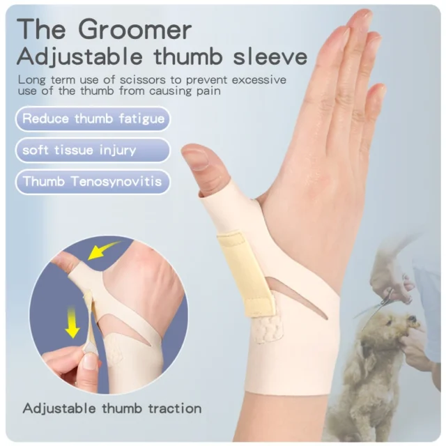 Pet Beautician Can Adjust The Thumb Sheath To Prevent Fatigue In The Wrist Joint And Fix The Belt With The Wrist Protector - Image 2