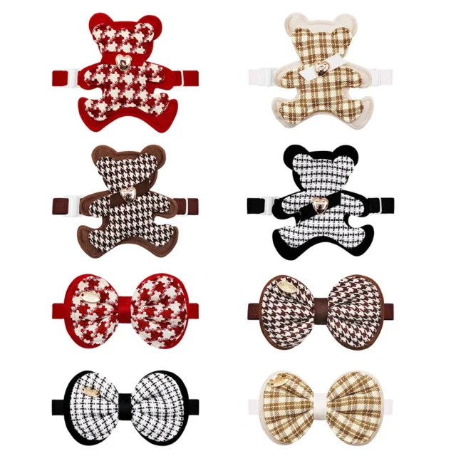 30/60PCS New Classic Decorate Pet Bow Tie Fashion Bear Shape Dog Cat Bowties Collar Products Pet Puppy Collar Small Dog Supplies - Image 2