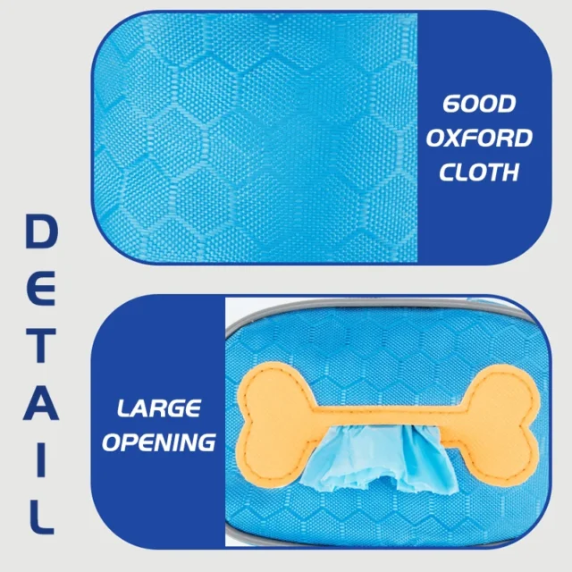 New Pet Poop Bag Storage Bags Oxford Dog Poop Collection Bag Portable Garbage Bag Dispenser Outdoor Cleaning Tools Accessories - Image 3