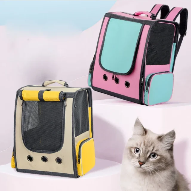 Breathable Pet Carrier Backpack for Cat and Dog, Astronaut Space Capsule, Window Transport Carrying Bag, High Quality - Image 3