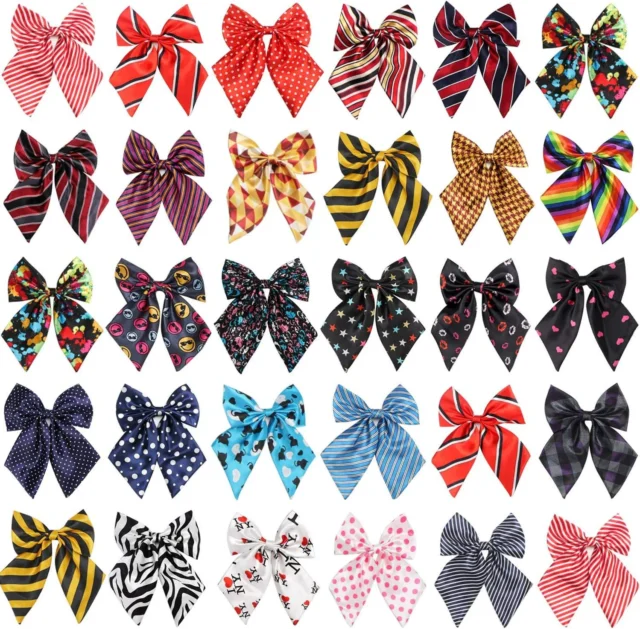 50pcs Big Dog Tie Wholesale Pet Dog Bowtie Neckties Pet wedding decoration Dog Collar Bow Tie Pet Supplies Dog Accessories