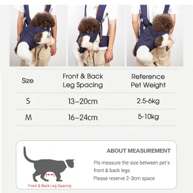 Breathable Backpack for Dogs, Outdoor Dog Carrier for Riding Walking Front Pack Back Waist Protective Easy-Fit Pet Travel Ba - Image 6