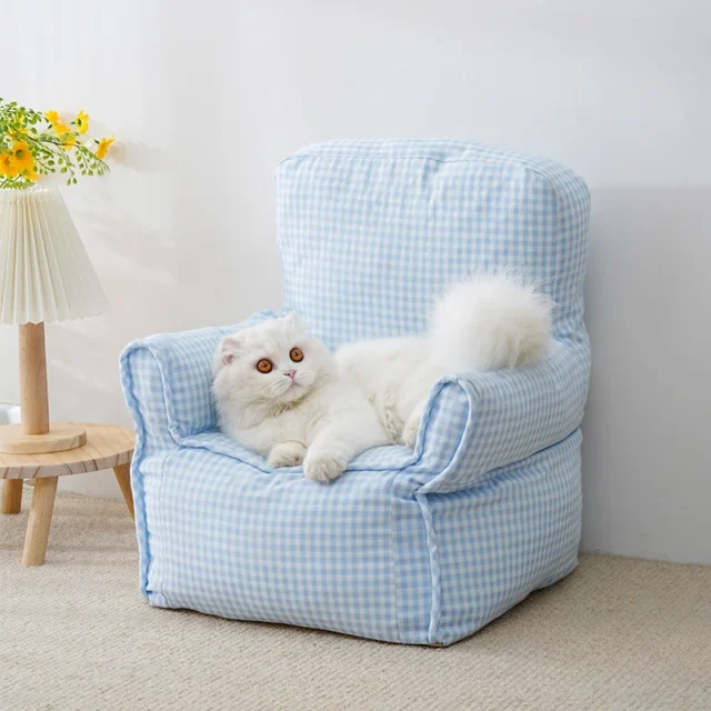 cat fabric sofa All-season cat nest Removable and washable pure cotton internet celebrity cat bed cat supplies Tofu block chair