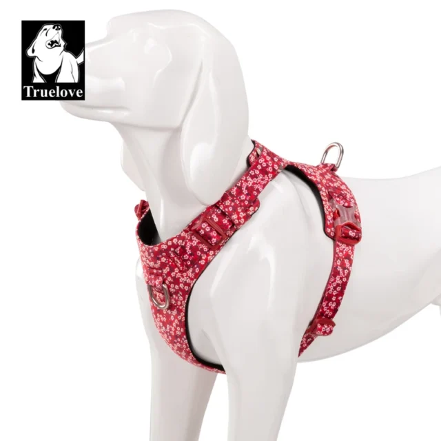 Truelove Dog Harness New Fashion Design Harness for Small Large Dog Cotton Floral Multi Sizes Adjustable Reflective TLH6283 - Image 6