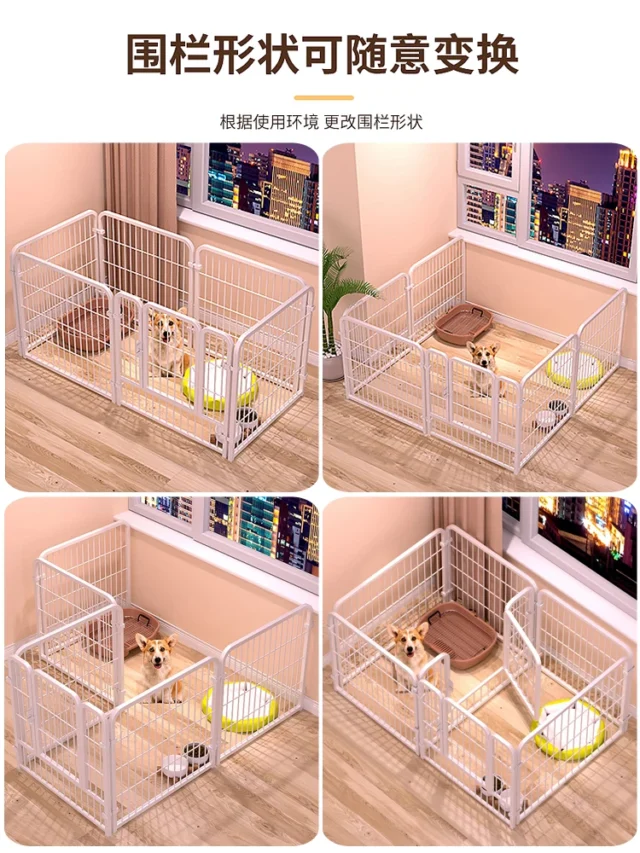 fence Teddy indoor small dog medium-sized dog golden haired large pet puppy dog fence - Image 4