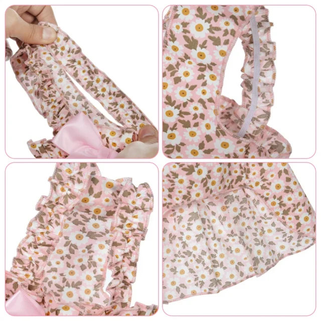 Floral Princess Dress Spring Summer Pet Dog Clothes Sweet Pet Clothing Cute Printed Puppy Cat Skirt Thin Skirt Pet Clothes - Image 4