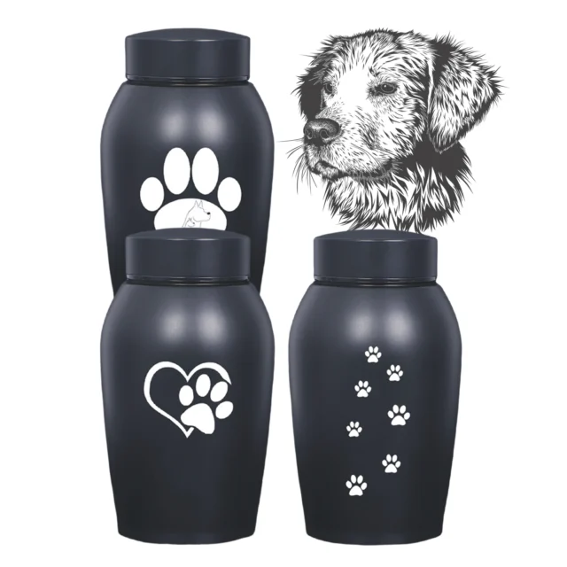 500ML Pet Cremation Memorial Urn Retain Memories Burial Keepsake for Funeral Box Pet Cremation Urn Kittens Puppy Keepsake - Image 2