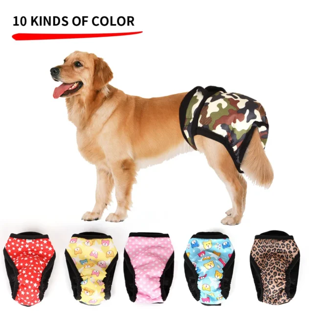 Female Dog Shorts Panties Menstruation Underwear Briefs Jumpsuit Washable Dog Physiological Pants XS-XL Diaper Sanitary For Dog