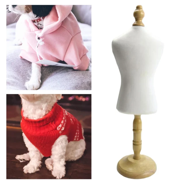 Mini Doll Dress Form Pet Mannequin Rack Display Rack for Cat Dog Clothes Hanger Sewing Mannequin Stand Doll Cloth Shelf Display - Image 4