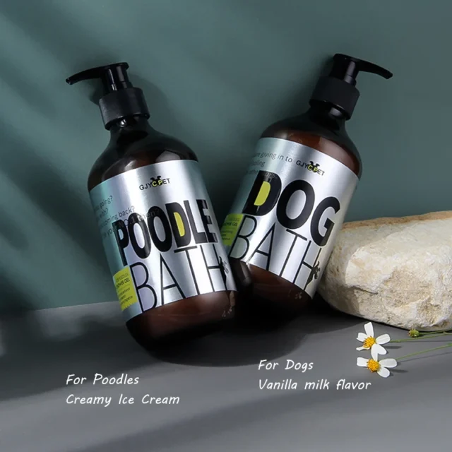 Free Shipping 500ml Poodle Shampoo Dog Shower Gel Shampoo Sensitive PH Balanced Dog Shampoo Pet Products Dog Bath Teddy Supplies - Image 2