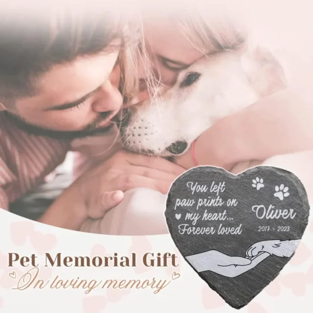 Custom Dog Memorial Stone Dog/Cat Memorial Gifts for Loss of Dog Pet Memorial Gifts Cemetery Decorations for Grave - Image 4