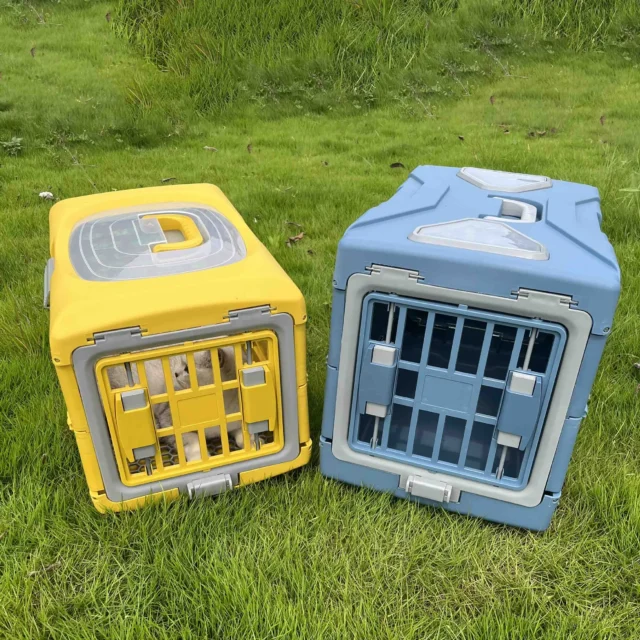 Pet Supplies Car Portable Cat Cage Portable Foldable Flight Case Breathable Kennel For Outing Pet Check-in Box - Image 2