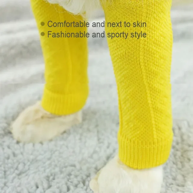 Pet Elbow Protector Outdoor Knitted Dog Leg Covers Anti-fouling Leg Warmers for Dogs Cats Socks Warm Durable Leg Elbow Support - Image 6