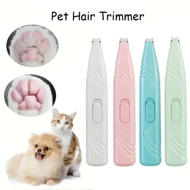 Electric Pet Clippers 1pc Cats Dog Foot Hair Trimmer USB Charging Pet Paw Hair Clipper Shaver Grooming Machine Pets Products