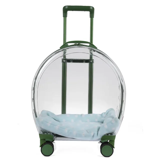 Pet Trolley Box Portable Dog Cat Outing Bag Transparent Pet Backpack Checked Airline Cat Bag, Cat Accessories Outing Cat Bag - Image 6