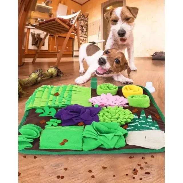 Pet Dogs Snuffle Mat Pet Leak Food Anti Choking Mat Cat Dog Training Blanket Nose Work Toy Pet Slowing Feeding Intelligence Mat - Image 5