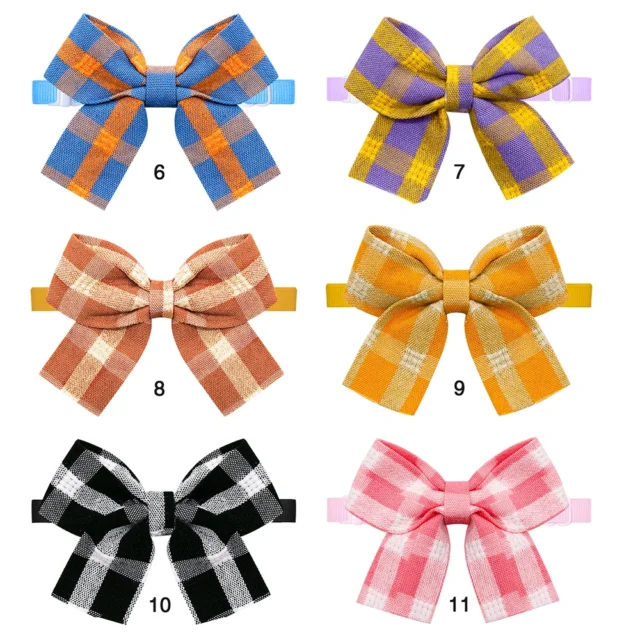 12PCS Plaid Dog Bowties Pet Bowknot Cute Grooming Dogs Necktie For Small Dog Kitten Pet Items Pets Accessories - Image 6