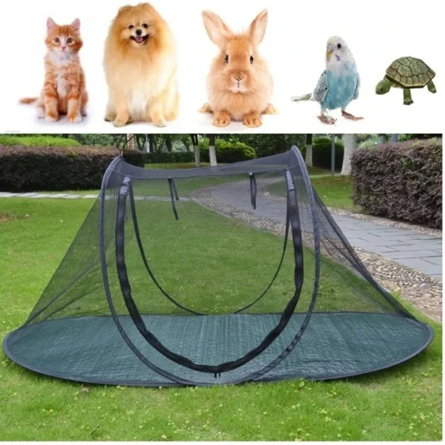 Outdoor Pet Cage, Can Be Folded to Store Outdoor Pet Tent, Cat and Dog Travel Cage - Image 5