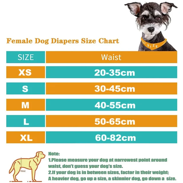 Small & Large Dogs Diapers Sanitary Physiological Pants Washable Female Dog Underwear Pet Supplies Girl Dogs Underwear Diapers - Image 6