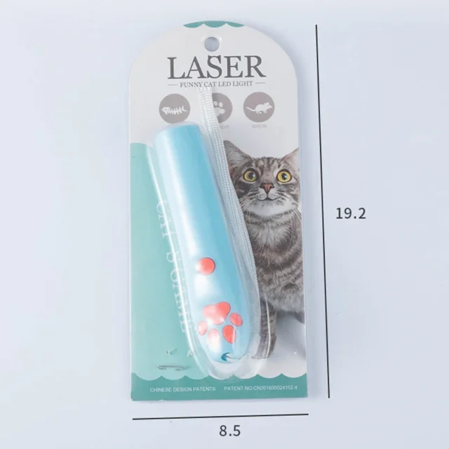 Pet Cat Laser Toy Funny Cats LED Laser Stick Cute Kitten Paw Shape Interactive Toy Training LED Infrared Laser Pen Pet Accessory - Image 2