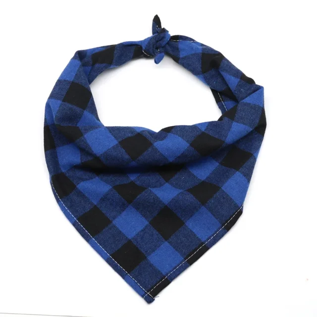 1 Pcs Large Plaid Bandana For Dag Thick Dog Pet Bandanas Scarf Winter Cotton Pet Supplies Dog Accessories Fashion Dog Bandanas - Image 4