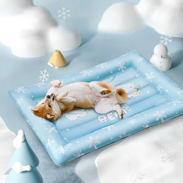 Dog Cooling Mat Pet Ice Pad Teddy Mattress Pets Cool Bed Cat Summer Keep Cool Ice Silk - Image 2