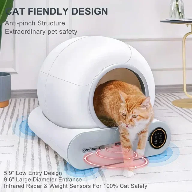 Tonepie 2024 New 65L Automatic Smart Cat Litter Box Self Cleaning Fully Enclosed Cat Litter Box Pet Toilet Litter Tray - Image 5