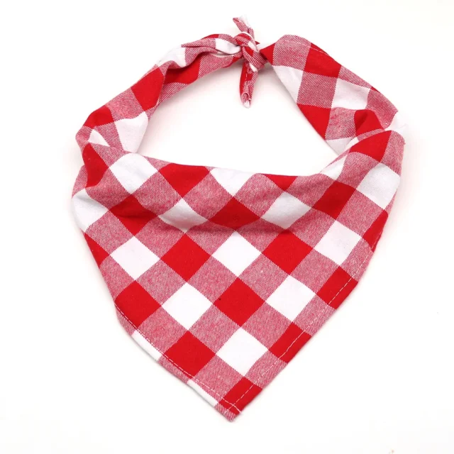 1 Pcs Large Plaid Bandana For Dag Thick Dog Pet Bandanas Scarf Winter Cotton Pet Supplies Dog Accessories Fashion Dog Bandanas - Image 5