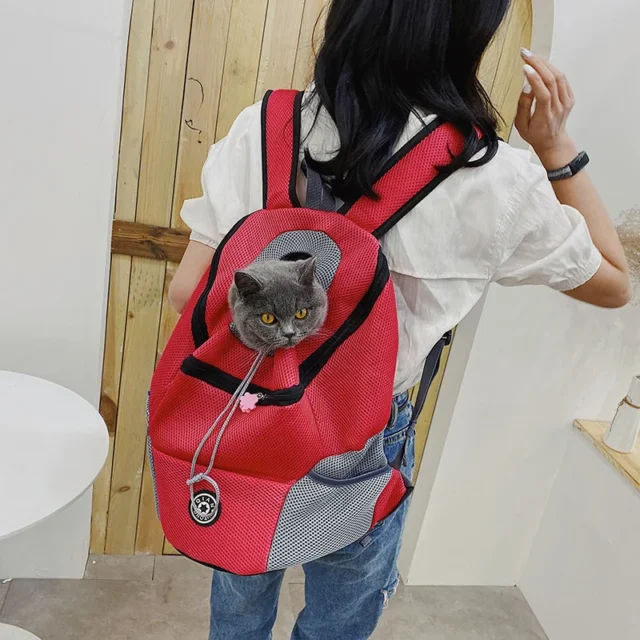 Pet Backpack Dog Shoulder Bag Chest Bag Out Portable Travel Breathable Dog Bag Pet Supplies Universal Traveling Carrier Backpack - Image 5