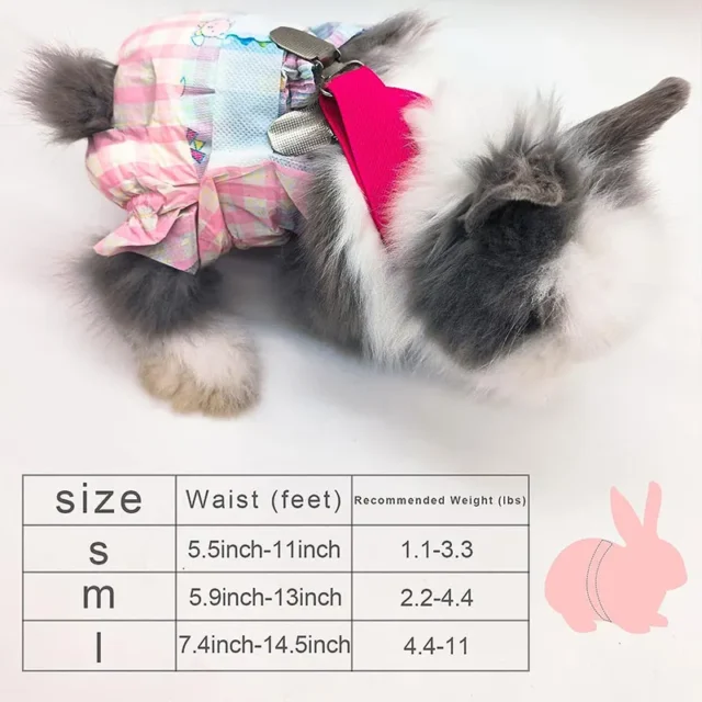 10pcs Disposable Pet Diaper Rabbit with Sling Anti-shedding Diaper Small Pet Menstrual Pants Pet Physiological Supplies - Image 6