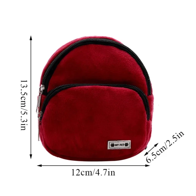 Dog Backpack Soft Pet Snack Bag Puppy Cute School Bag Convenient Large-capacity Portable Pet Carrier Bag Outdoor Pet Supplies - Image 2