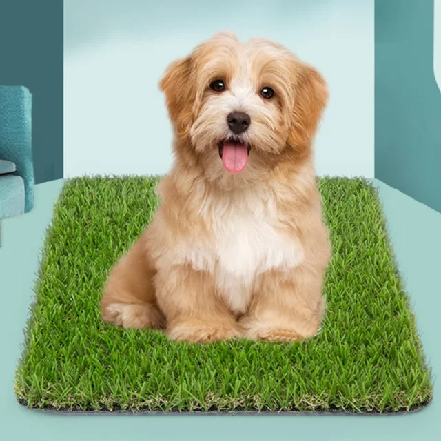 Pet Potty Training Pee Pad Mat Tray Grass House Toilet Pad Dogs Urinating Mat Portable Dogs Cats Potty Litter Box Dog Toilet - Image 2