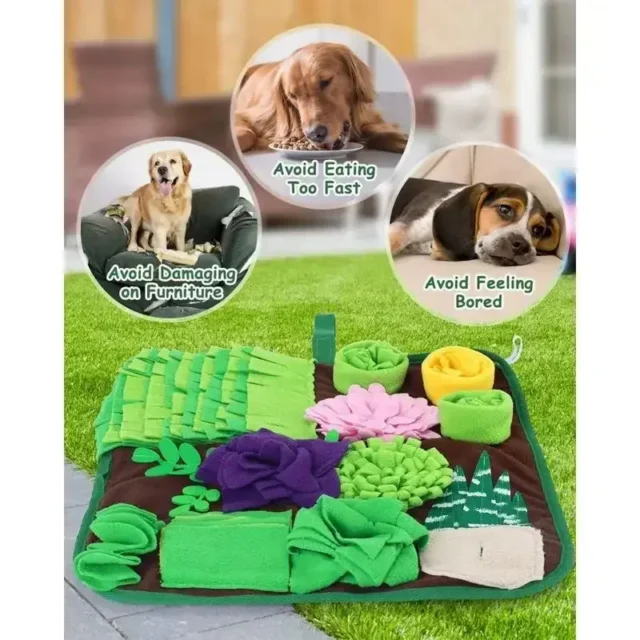 Pet Dogs Snuffle Mat Pet Leak Food Anti Choking Mat Cat Dog Training Blanket Nose Work Toy Pet Slowing Feeding Intelligence Mat - Image 6