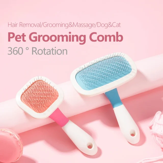 Dog Hair Remover Comb Cat Dog Hair Grooming And Care Brush For Long Hair Dog Pet Removes Hairs Cleaning Bath Brush Dog Supplies