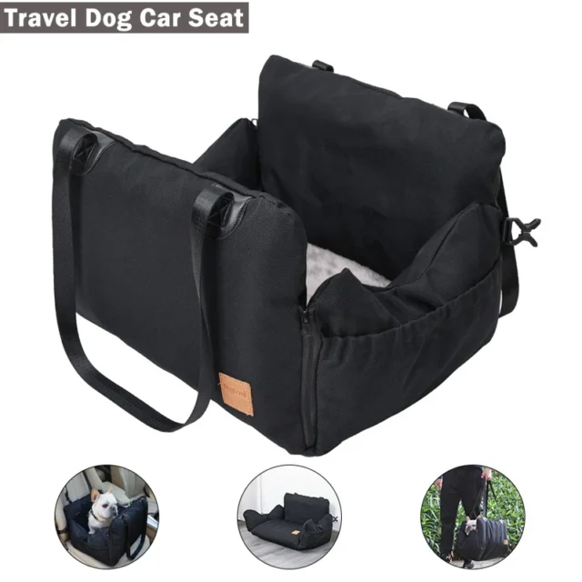 Thick Pet Car Seat Travel Carrier Handbag Detachable and Washable Ultra Soft Portable Cat Dog Car Travel Bed Safety Pet Supplies